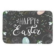 thumbnail image 2 of adviicd Welcome Easter Rabbits Elegant Decorative Doormat, Seasonal Spring Easter Farmhous Holiday Low-Profile Floor Mat Switch Mat For Indoor Outdoor, 2 of 5