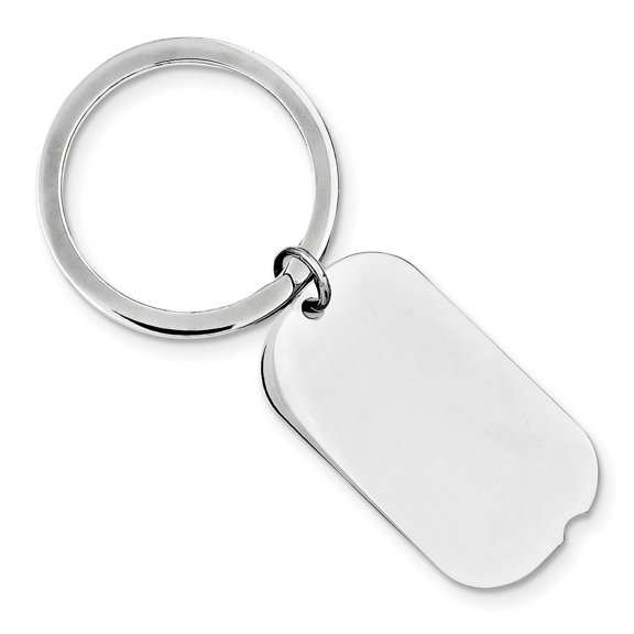 Beautiful Sterling Silver Rhodium-plated Key Chain