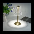 thumbnail image 2 of LáMpara de Mesa Decorativa de Cristal LED 800MAh AtmóSfera Recargable Luz Brillo de 3 Niveles para Restaurante Café, 2 of 5