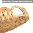 thumbnail image 5 of WHEANG Round Tray Serving Tray With In Handles Decoratve For Coffee Table Rattan, 5 of 5
