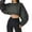 Dark Gray, variant on MIXUE Womens Summer Tops Solid Color Crew Neck Long Sleeve Sports Bottoming Knitted Shirts For Women Tee Shirts Daily-Wear,White,S