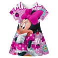 thumbnail image 1 of Disney-vestidos de princesa Elsa para niña, ropa infantil con estampado de dibujos animados, moda de verano para bebé, vestido de Elsa de Frozen 2023 1-10 años, 1 of 4