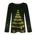 thumbnail image 5 of gakvbuo Christmas Sweatshirt For Women 3/4 Sleeve Work Business Blouse Tunic Tops Crewneck Sports T-Shirts Pullover Sweatshirt For Women Gifts for Christmas, 5 of 6