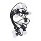 thumbnail image 4 of Tira de luces G50 de 5M, 10LED, Bombilla de globo blanco, Lámpara decorativa para exteriores, patio, jardín, luz cálida, enchufe europeo de 100-240V, 4 of 5