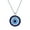 Light-Blue, variant on Womens Turkish Blue Evil Eye Pendant Necklace with Pave CZ in Sterling Silver