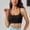 Black, variant on Racerback Sports Bra for Women Seamless Medium Support Workout Bra Square Neck Yoga Running Top Adjustable Green,Size M