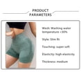 thumbnail image 5 of Women's High Waist Workout Shorts Ribbed Acid Wash Butt Lifting Tummy Control Ruched Booty Yoga Short Pants Sports Shorts, 5 of 8