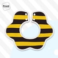 thumbnail image 3 of Hirioo Bee Stripe for Baby Cotton Petal Bib Drool Bibs for Baby Boy Unisex, 3 of 9