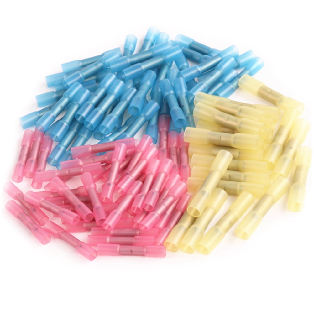 Waterproof Connector Resistant Connectors Wire Electrical Terminal Crimp Heat Shrink 100 Pcs