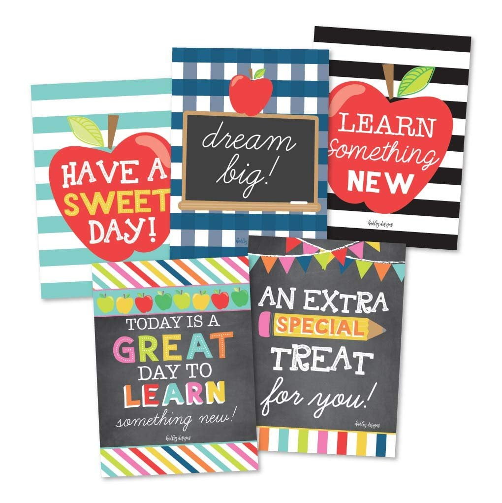 Christmas gift/Birthday Gift Lunch Box Notes for Kids 25 notes of Encouragement or Reminders Inspirational and Motivational Thinking of You Notes