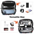 thumbnail image 6 of Flamingo Oxford Fabric Waterproof Digital Bag Cable Organizer Travel Small Holder for Charger, Hard Drive - 5.9x9.44x3.14 in., 6 of 6