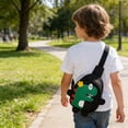 thumbnail image 4 of Cute Dinosaur Kids Crossbody Bag - Lightweight Nylon Chest Pack, Casual Single Shoulder Daypack for Travel & Daily Use, 4 of 6
