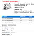 thumbnail image 2 of Starter 1 - Compatible with 1999 - 2004 Oldsmobile Alero 3.4L V6 2000 2001 2002 2003, 2 of 2