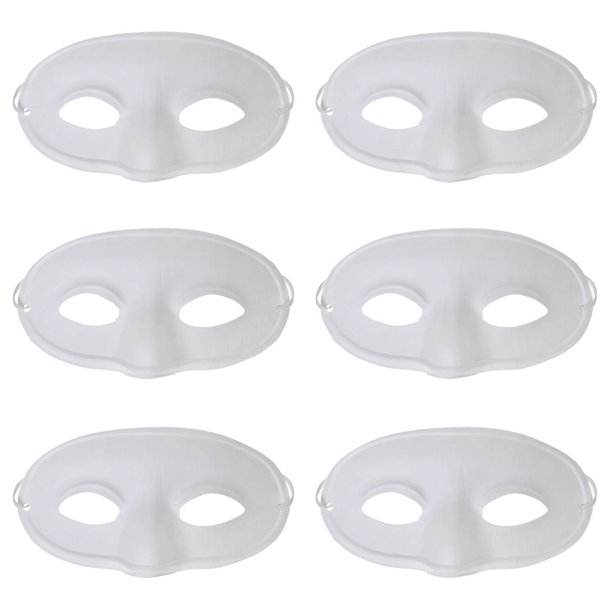 Aspire 72 PCS Blank DIY Eye Masks Craft Paper Halloween Masquerade Face