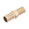 thumbnail image 3 of Unique Bargains Brass 14x48.2mm Straight Quick Connection Barb Hose Fitting 2 Set, 3 of 5