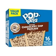 Pop-Tarts Frosted Chocolatey Chip Pancake Instant Breakfast Toaster Pastries, Shelf-Stable, Ready-to-Eat, Breakfast Foods, 27 oz, 16 Count Box