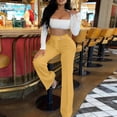 thumbnail image 6 of Women's Straight Leg Dress Pants, Stretchy High Waisted Basic Solid Business Casual Trousers with Pockets, 6 of 6