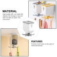 thumbnail image 2 of Caja de almacenamiento giratorio de 1pc con gancho de cocina colgando bastidor de pared sin perforaciones, 2 of 6