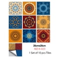 thumbnail image 2 of 10Pcs Mosaic Tile Stickers Stick Bathroom Kitchen Home Wall or Floor Self-Adhesive,8x8inch, 2 of 5