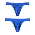 thumbnail image 2 of TANBOM Men's Bulge Pouch Breathable Lightweight Thong, Blue L, 2 of 6