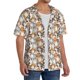 thumbnail image 2 of Fotbe Cartoon Cat 1 Camisa Estampada de Manga Corta para Hombre, Casual de Verano, Estilo Playero, Sin Arrugas-XX-Large, 2 of 5