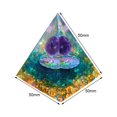 thumbnail image 3 of Piedra de Energía Ehuebsd Healing Crystals Amethyst Orgonite Energy Stone Pyramid Escultura Resina 5cm, 3 of 4
