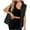 Black, variant on JGGSPWM Puffer Vest for Women's Outerwear Puffy Oversized Sleeveless Zip Up Padded Stand Collar Jacket Coat with Pockets Black S