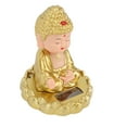 thumbnail image 4 of Estatua de Buda con figura de monje que asiente con energía Solar alimentada por energía vívida ANGGREK Otros, 4 of 8