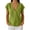 Green, variant on Women's Cotton Linen T Shirt Short Sleeve Wrap Style V Neck Top Casual Loose Fit Top Womens Summer Essentials Tops