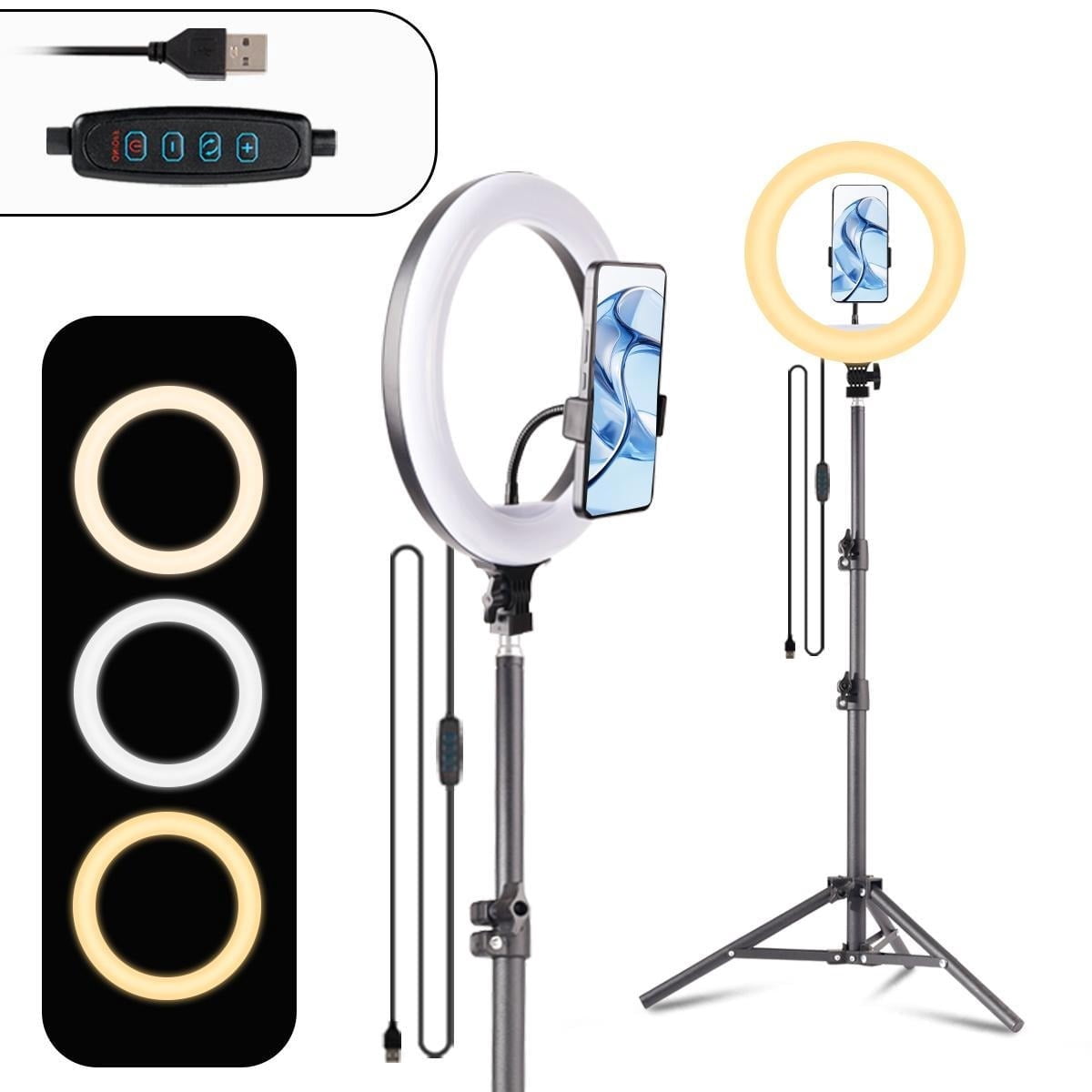 ON AIR 8424SC LED Studio Pro 14Inch Ring Light Kit with Tripod