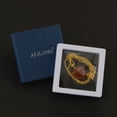 thumbnail image 6 of Natural Stone Heart Gemstone Healing Crystal Pendant Lucky Blessing Energy Necklace for Women Men, Gold Sandstone, 6 of 6