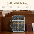 thumbnail image 7 of Xixirimido Bible Cover Case for Women Men Large Bible Cover with Handle Quilted Bible Carrying Case Bag Bible Study Supplies Accessories, Cross Mandala Design, 7 of 7