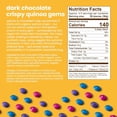 thumbnail image 6 of Unreal Crispy Quinoa Gems Candy Vegan Gluten Free Dark Chocolate 5 oz Pack of 2, 6 of 15