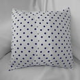 thumbnail image 2 of Cotton Small Polka Dots Decorative Throw Pillow/Sham Cushion Cover Navy on White, 2 of 2