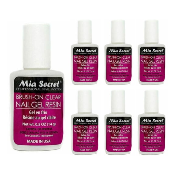 Mia Secret Brush-on Clear Nail Gel Resin (323) x 7