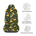 thumbnail image 4 of Wukai Happy St. Patrick's Day Full Set Car Seat Covers with Soft Padding Universal Auto Front Seats Protector and Cushion Mat, 4 of 5