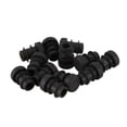 thumbnail image 2 of 24 Pcs Plastic 12mm Pipe End Blanking Caps Bung Tube Insert Plug Round Black, 2 of 9