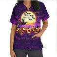 thumbnail image 7 of HOMBOM V Neck Vintage T Shirts for Women Short Sleeve Comfy Fashion Basic Ladies Festive Tees Baggy Shirts,S, 7 of 7