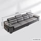 thumbnail image 1 of Linlamlim Leather Sectional Sofa Set with Cup Holder, USB, Adjustable Headrests & Bluetooth Speaker Living Room Couch with Stool My Lux Decor Round, 1 of 10