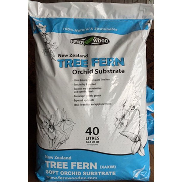 Fern Wood New Zealand Tree Fern Soft Orchid Substrate 40 Liter Bag