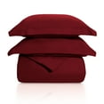 thumbnail image 1 of 300 TC Twin Duvet Cover Set 100% Cotton Wrinkle Resistant, Burgundy, 1 of 1