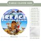 thumbnail image 2 of La era de hielo-theme Fitted Round Tablecloths Elastic Edged Table Covers Waterproof Table Cloth for Kitchen Holiday Party Tables Decor 150cm, 2 of 6