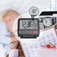 thumbnail image 2 of Foldable Digital Travel Alarm Clock Folding Bedside Clock With Snooze Mode - shang jue, 2 of 5