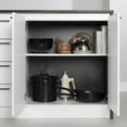thumbnail image 4 of South Shore Myro, Contemporary Kitchen Island, Faux Black Stone and White, 4 of 6