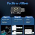 thumbnail image 4 of Wireless CarPlay Adapter for IOS Android Phone, with USB & USB-C/Type-C Extension Cable, Compatible with 2016+ Cars and iOS 10+, 4 of 5