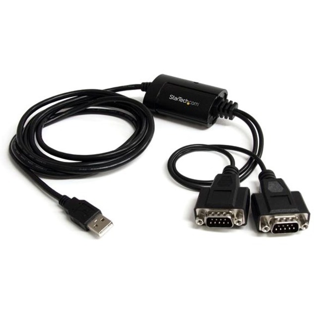 2 Port FTDI USB to Serial RS232 Adapter Cable with COM