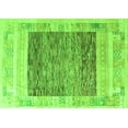 thumbnail image 1 of Ahgly Company Indoor Rectangle Abstract Green Modern Area Rugs, 5' x 7', 1 of 4