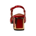 thumbnail image 4 of Ninety Union Blake Metallic Trim Block Heel Slingback, Red, 7, 4 of 5