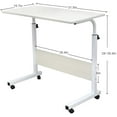 thumbnail image 5 of SOGES Adjustable Movable Laptop Computer Desk for Bed Sofa,Maple, 5 of 5