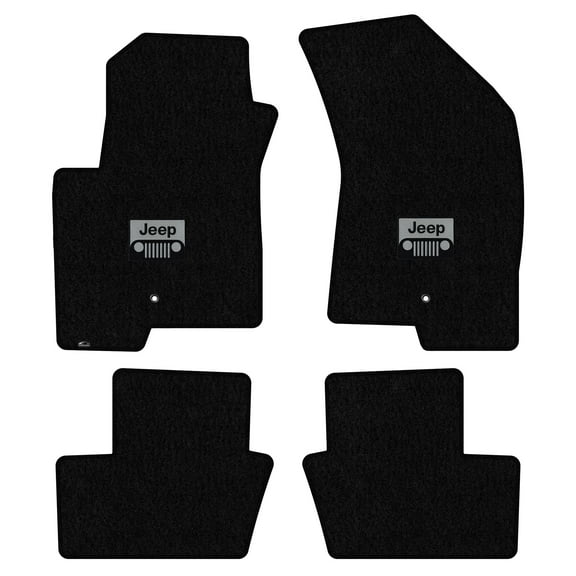 Lloyd Mats Custom Fit Floor Mats for Jeep Patriot 2011-2016 LogoMat 4Pc Set Black